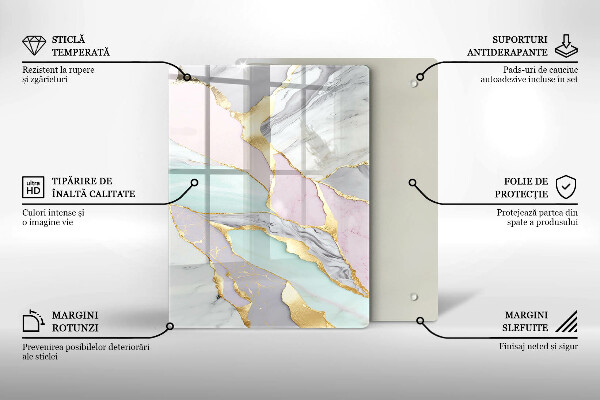 Copri piano induzione Marmo pastello