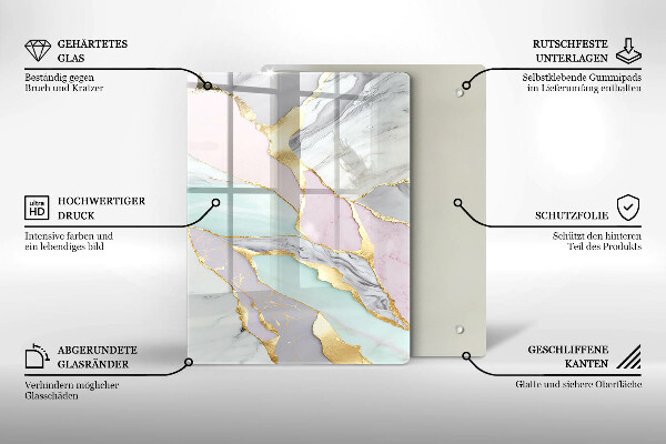 Copri piano induzione Marmo pastello