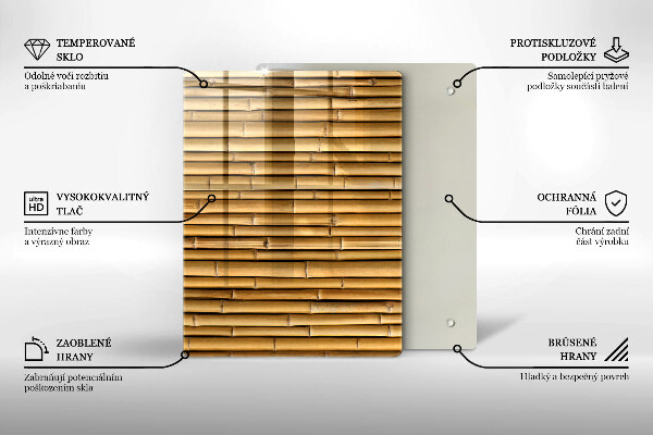 Copri piano induzione Bambù boho naturale