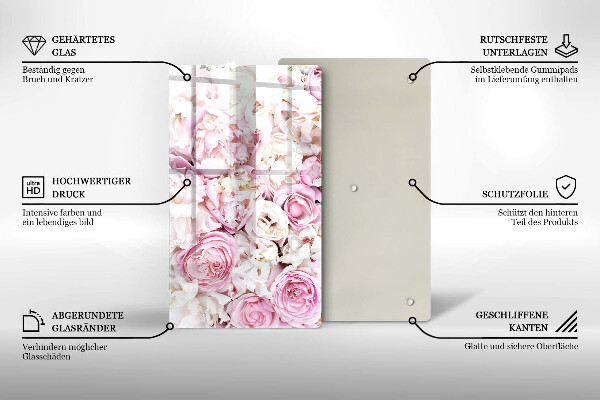 Copri piano induzione Mazzo di peonia