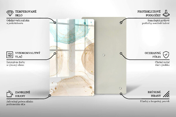 Copri piano induzione Macchie boho e oro