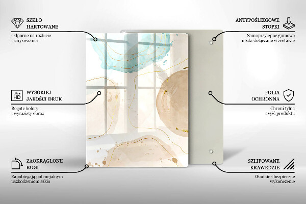 Copri piano induzione Macchie boho e oro