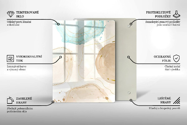 Copri piano induzione Macchie boho e oro