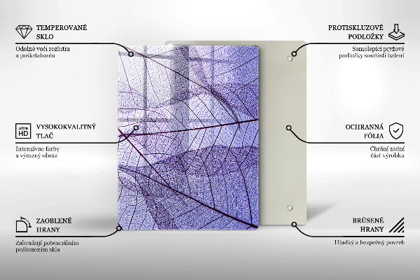 Copri piano induzione Foglie con venature