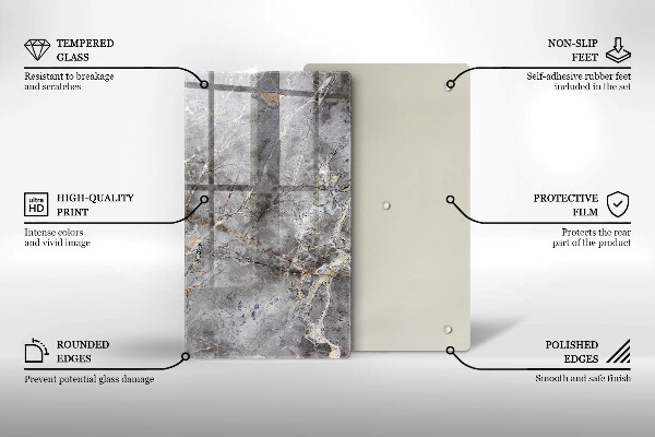 Copri fornello cucina Trama di pietra