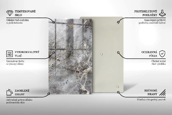 Copri fornello cucina Trama di pietra