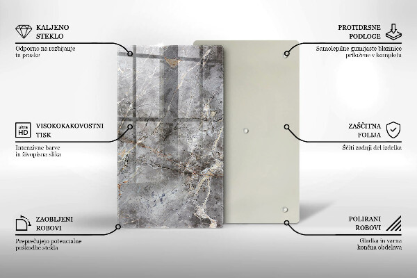 Copri fornello cucina Trama di pietra