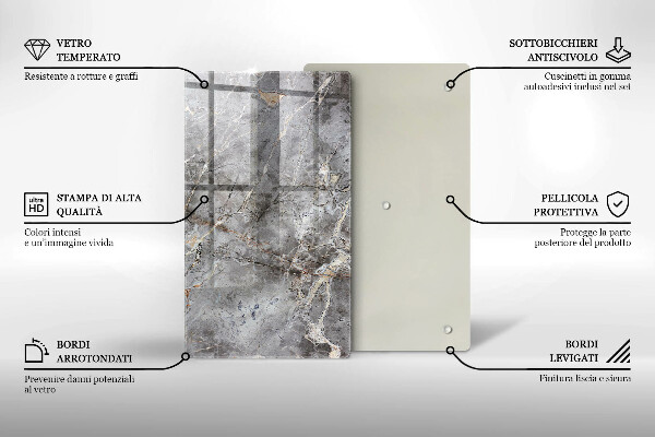 Copri fornello cucina Trama di pietra
