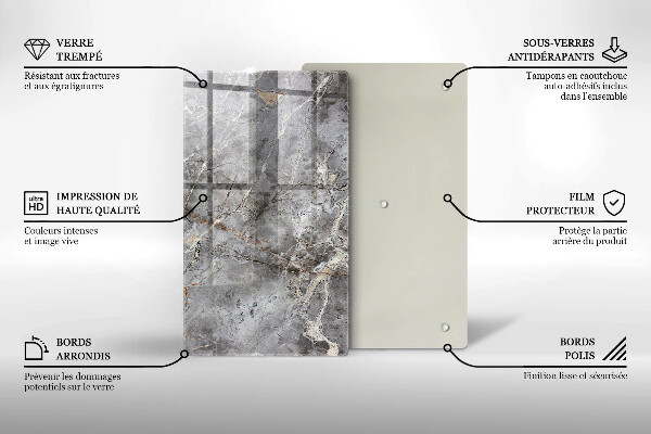 Copri fornello cucina Trama di pietra