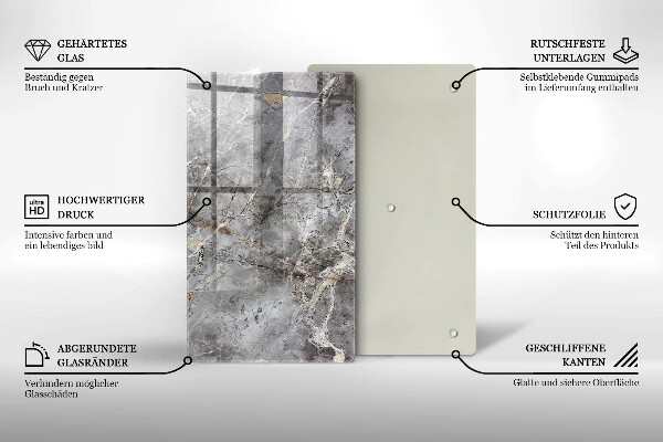 Copri fornello cucina Trama di pietra