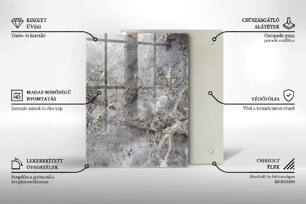 Copri fornello cucina Trama di pietra