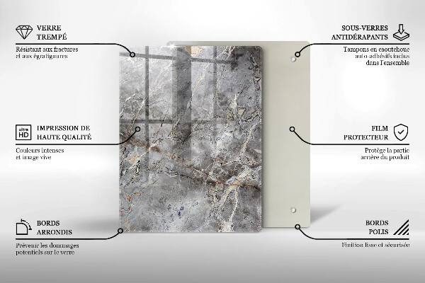 Copri fornello cucina Trama di pietra
