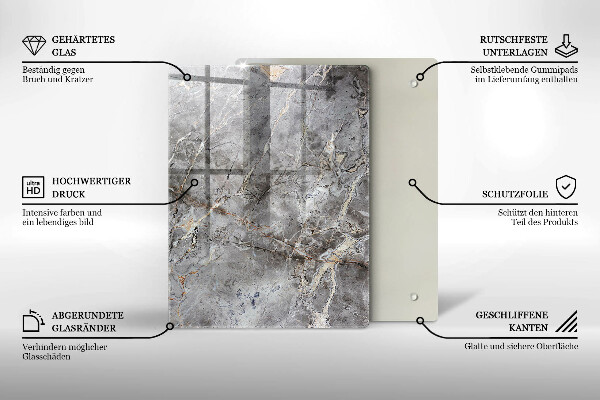Copri fornello cucina Trama di pietra