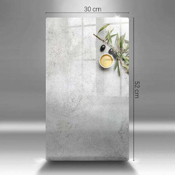 Copri fornello cucina Olive su cemento