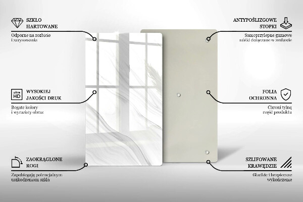 Copri fornello cucina Marmo delicato