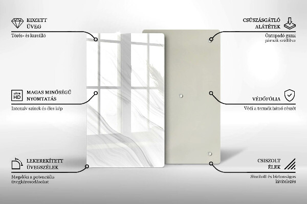 Copri fornello cucina Marmo delicato