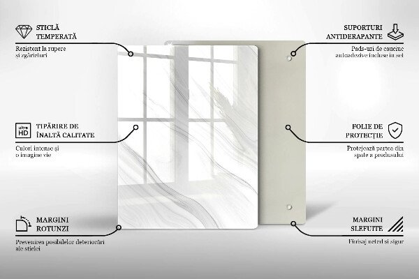 Copri fornello cucina Marmo delicato