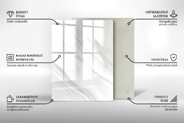 Copri fornello cucina Marmo delicato