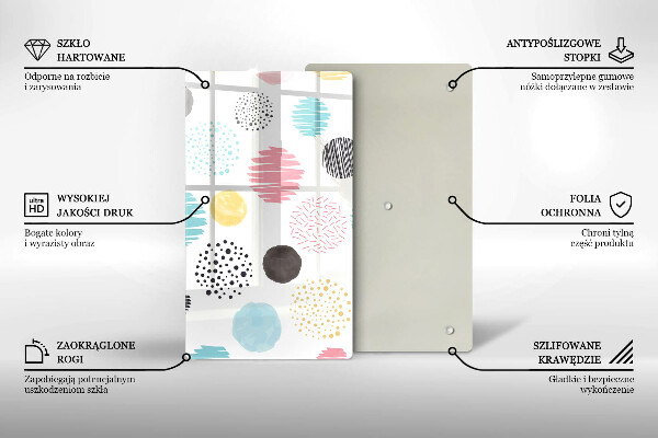 Copri fornello cucina Forme dipinte