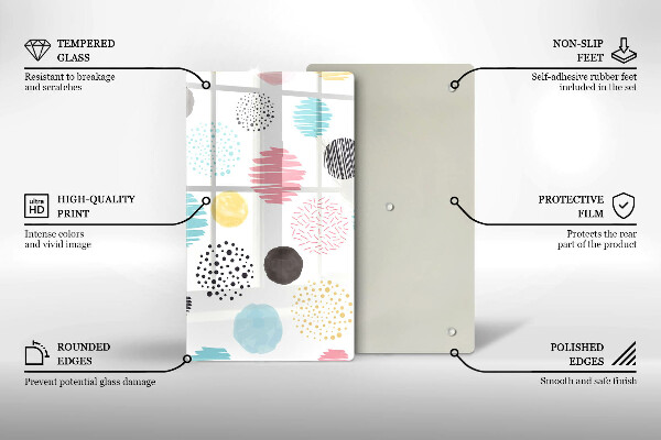 Copri fornello cucina Forme dipinte