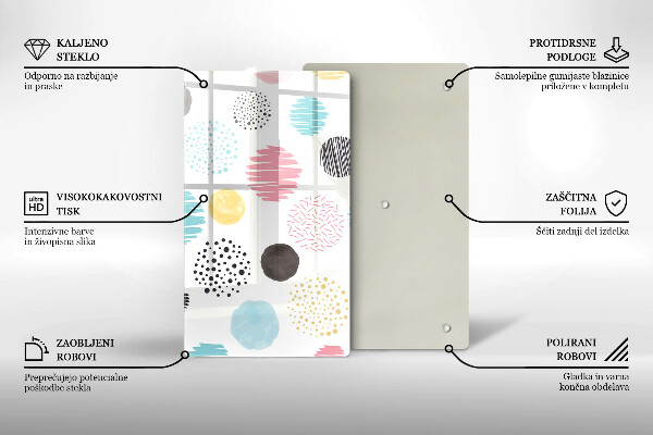 Copri fornello cucina Forme dipinte