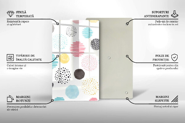 Copri fornello cucina Forme dipinte