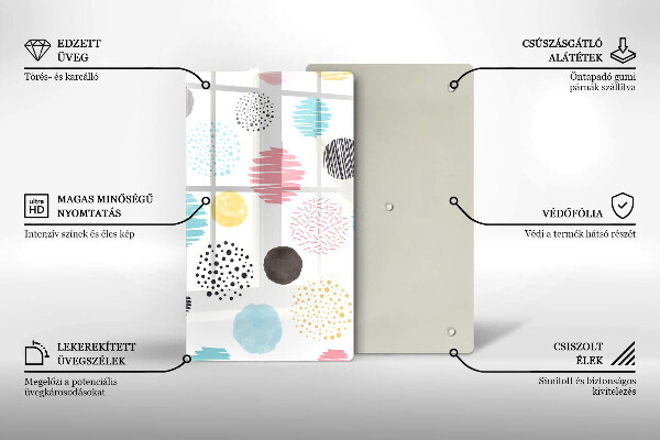 Copri fornello cucina Forme dipinte