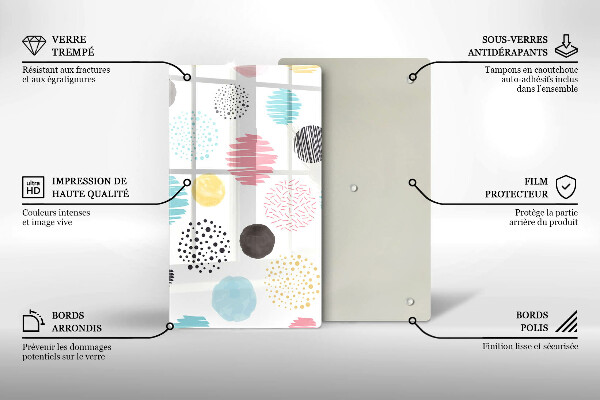 Copri fornello cucina Forme dipinte