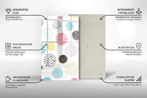 Copri fornello cucina Forme dipinte