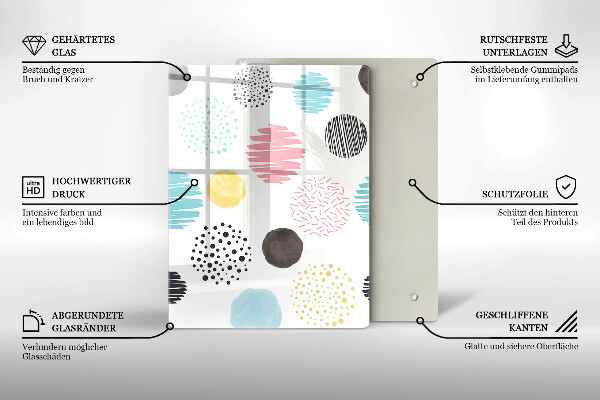 Copri fornello cucina Forme dipinte