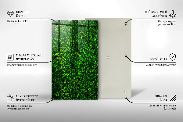 Copri fornello cucina Pianta con foglie piccole