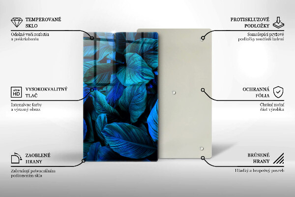 Copri fornello cucina Foglie della vegetazione della giungla