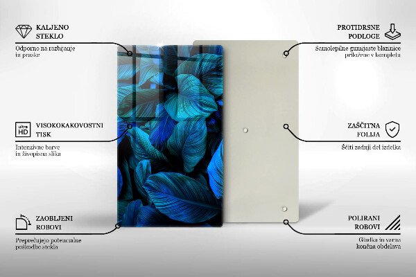 Copri fornello cucina Foglie della vegetazione della giungla