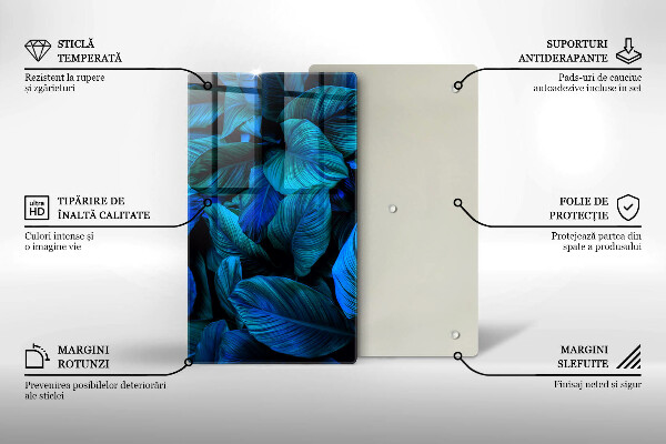 Copri fornello cucina Foglie della vegetazione della giungla