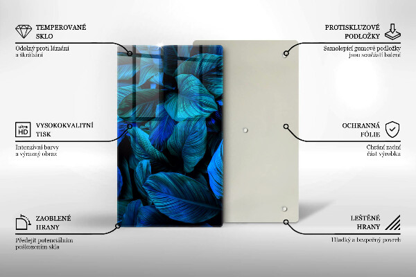 Copri fornello cucina Foglie della vegetazione della giungla