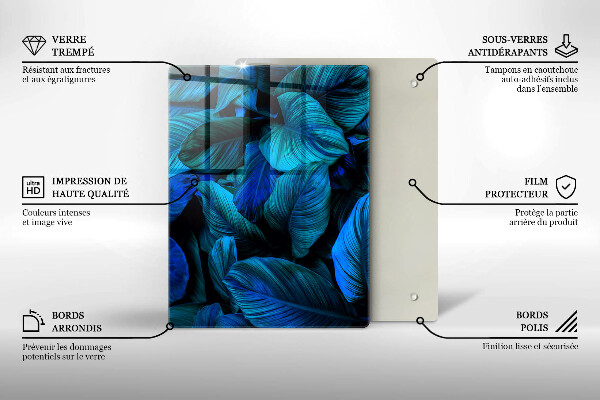 Copri fornello cucina Foglie della vegetazione della giungla