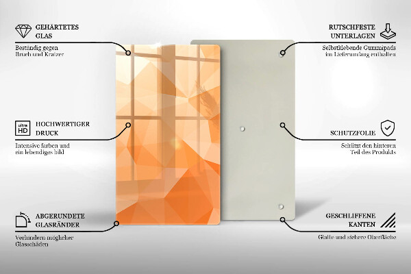 Copri fornello cucina Sfondo geometrico