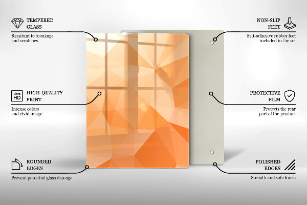 Copri fornello cucina Sfondo geometrico