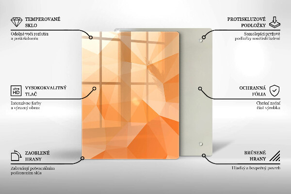 Copri fornello cucina Sfondo geometrico