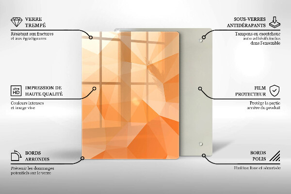 Copri fornello cucina Sfondo geometrico