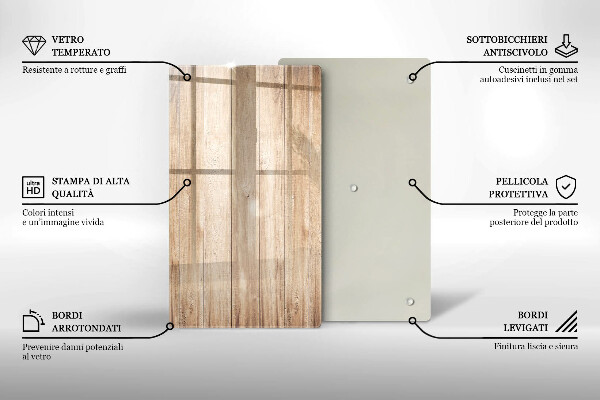Copri fornello cucina Tavole di legno