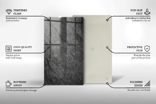 Copri fornello cucina Trama di pietra