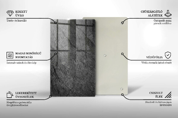 Copri fornello cucina Trama di pietra