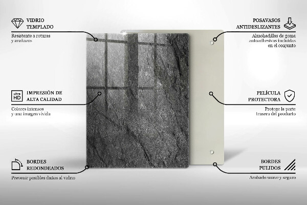 Copri fornello cucina Trama di pietra
