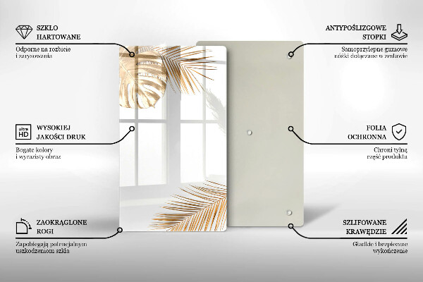 Copri fornello cucina foglie dorate