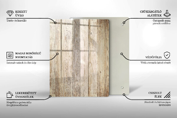 Copri fornello cucina Tavole di legno