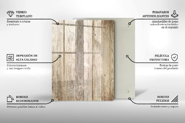 Copri fornello cucina Tavole di legno