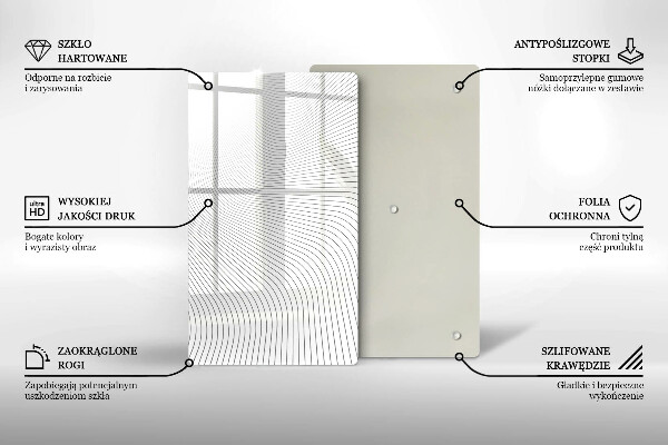 Copri fornello cucina Modello di linee moderne