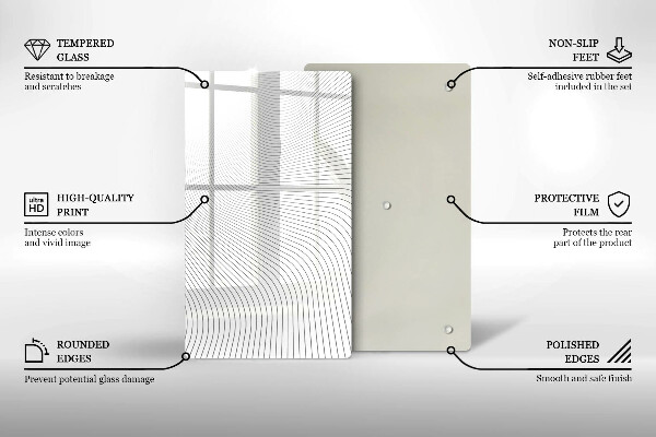 Copri fornello cucina Modello di linee moderne
