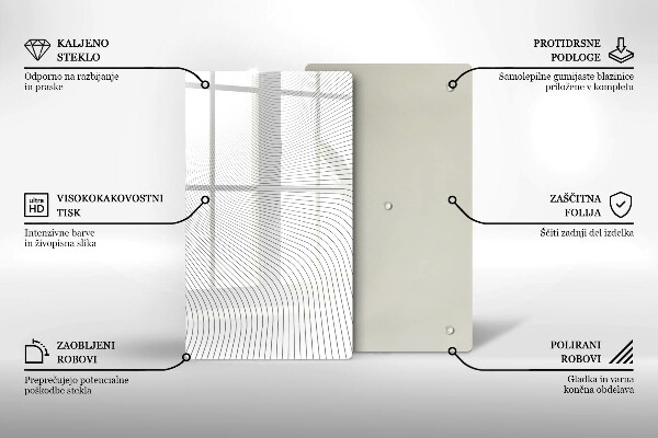 Copri fornello cucina Modello di linee moderne